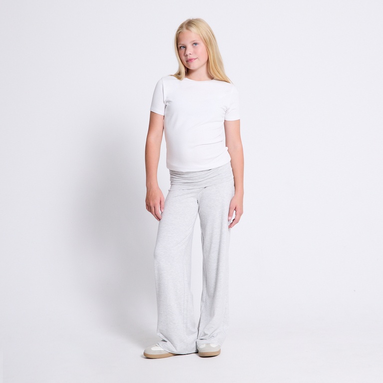 Foldable wide pants "Eleni star" Grey Melange